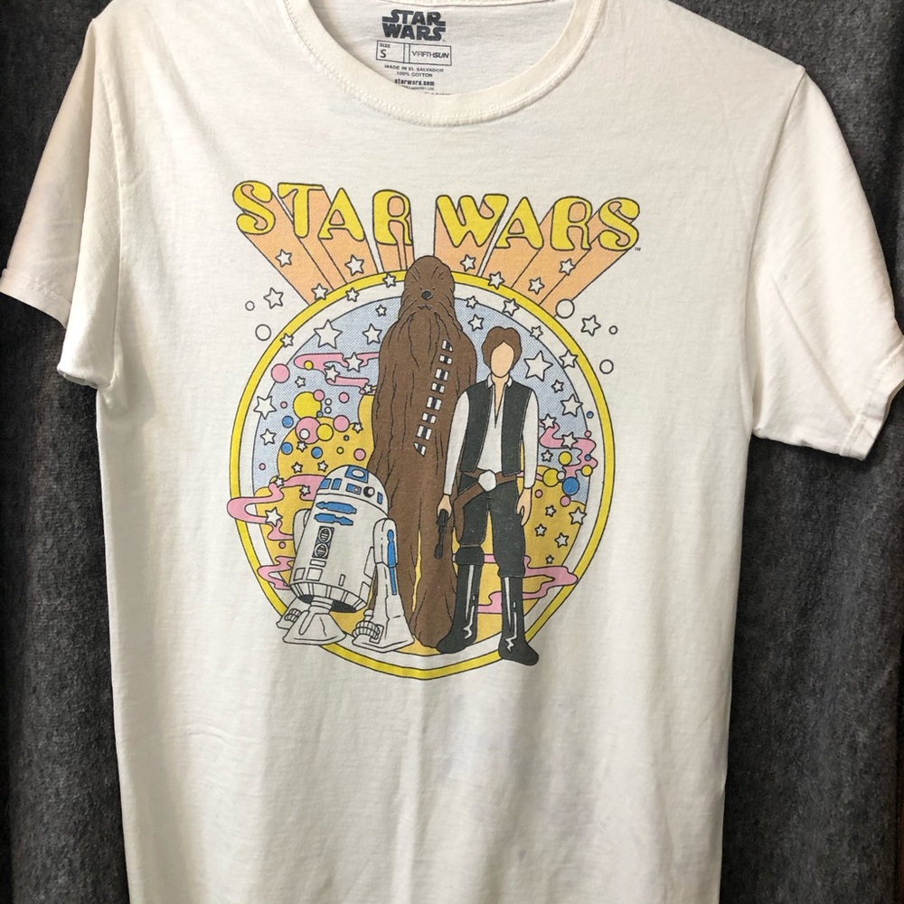 Star Wars Cream and Yellow Graphic Tee